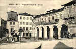 N.� 12 - AVEIRO Pra�a do Comercio e Arcada - Editor MOREIRA & TORRES, Aveiro - SD - Dimens�es: 13,8x8,7 cm. - Col FMSarmento.