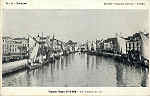 N.� 6 - Aveiro Viagem r�gia 27-11-1908 - Um aspecto da ria - Editor Baptista Moreira, Aveiro - SD - Dim 14x9 cm. - Col.  FMSarmento.