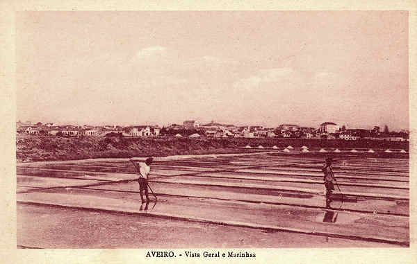 SN - AVEIRO Vista Geral e Marinhas - Edi��o Souto Ratolla, Aveiro - SD - Dimens�es: 14x9,2 cm. - Col. FMSarmento