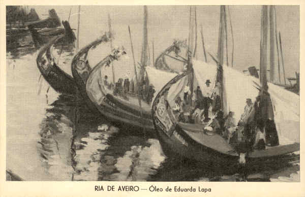 N� 11 - Ria de Aveiro-Oleo de Eduarda Lapa - Edi��o Revista Latina - SD - Dim. 14x9 cm - Col. FMSarmento.jpg