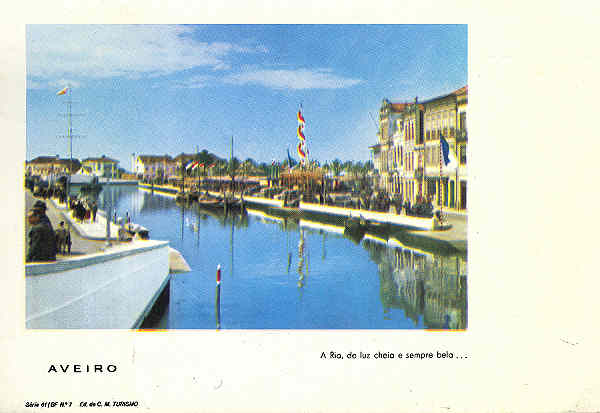S�rie 61 - BF N� 7 - Aveiro. A Ria, de luz cheia e sempre bela - Ed. da C. M. Turismo - SD - Dim. 14,8x10 cm. - Col.FMSarmento.jpg