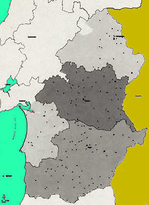 Igrejas existentes no espa�o alentejano - Clicar para ampliar.