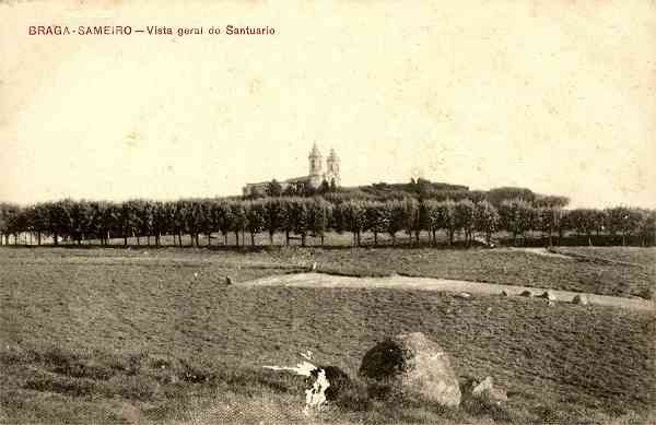 S/N - BRAGA-Semeiro-Vist geral do Santuario - Fot. e Tip. da Lit. LUZITANA-V. N. de Gaia - S/D - Dimens�es: 14,1x9,2 cm. - Col. Aur�lio Dinis Marta.