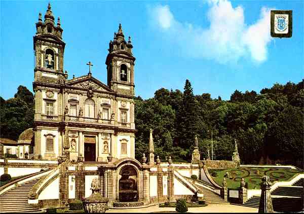 N� 114 - BRAGA (Portugal) - Igreja do Bom Jesus - Edi��o LIFER-Porto - S/D - Dimens�es: 14,9x10,4 cm. - Col. Gra�a Maia