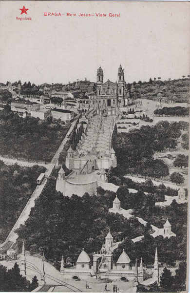 N� 1 - Bom Jesus, Vista Geral - Editor desc. - Circulado em 1910 - Dim. 138x91 mm - Col. A. Monge da Silva