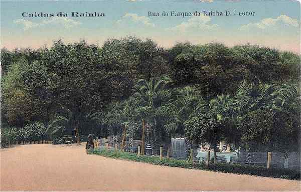 S/N - Caldas da Rainha-Portugal Rua do Parque da Rainha D. Leonor - Editor Novo Sal�o  de Barbear, 1911 - Dimens�es:  13,8x9 cm. - Col. Miguel Chaby.