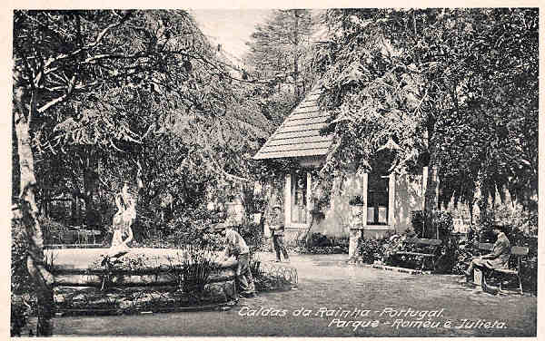 S/N - Caldas da Rainha-Portugal Parque Romeu e Julieta - Editor Fernando Daniel de Sousa - Editado em 1927 - Dimens�es: 14x9 cm. - Col. Miguel Chaby.