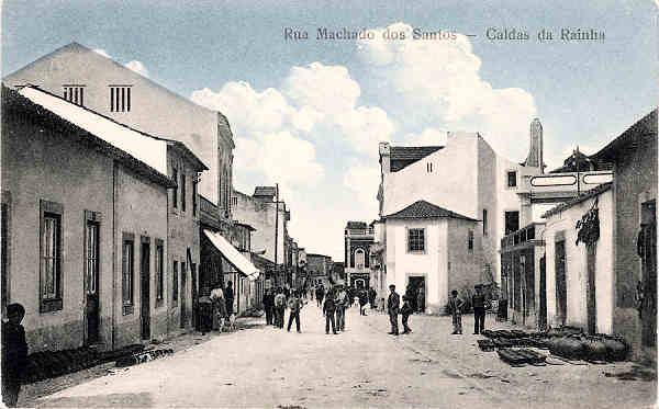 S/N - Portugal-Caldas da Rainha Rua Machado dos Santos - Editor Ourivesaria Portuense - Editado em 1911 - Dimens�es: 14x9 cm. - Col. Miguel Chaby.