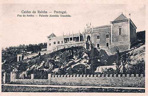 S/N - Caldas da Rainha - Portugal - Foz do Arelho - Palacete Almeida Grandela - Edi��o Fernando Daniel de Sousa (cerca de 1910) - Dimens�es: 13,9x9,1 cm. - Col. Miguel Chaby.