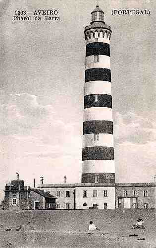 N.� 2303 - Aveiro - Pharol  da Barra - Dimens�es: 8,7x13,7 cm. - Col. Miguel Chaby (data?).