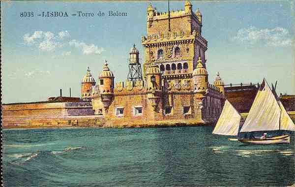 N.� 8038 - Lisboa. Torre de Belem - Sem Editor - S/D - Dimens�es: 13,5x8,6 cm [306175] - Col. Aur�lio Dinis Marta.