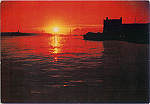 N� 2180 - Lisboa. Por do Sol no Tejo - Ed. N� Sr� do Perp�tuo Socorro - SD - Circulado em 1976 -  Dim. 14,9x10,3 cm - Col. M. Soares Lopes.