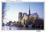 N.� 1718 - Paris, la nuit. La Cath�drale Notre-Dame - Photo J.P. Nacivet/Explorer - ABEILLE-CARTES - Editions "LYNA", Paris - [www.abeille-cartes.com] - S/D - Dim. 14,8x10,5 cm - Col. FMBoia (2009).
