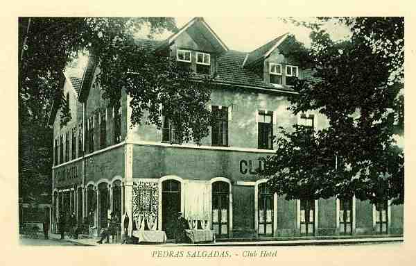 S/N - Pedras Salgadas - Club Hotel - Sem indica��o do editor - S/D - Dimens�es: 14,3x9,3 cm. - Col. Aur�lio Dinis Marta.