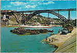 N� 289 - Porto. Rio Douro e ponte D. Luiz I - SD - Circulado em 1969 Dim. 14,8x10,3 cm - Col. Jo�o Ponte