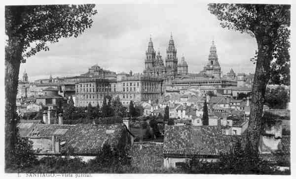 1.Santiago - Vista parcial - Dimens�es: 14,2x9 cm - Col. Henrique de Oliveira. 