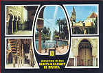 N.� 40 - Sevilha, Reales alcazares de Sevilla. Palacio del Rey D. Pedro. La Giralda. Los jardines. - Editorial Patrimonio Nacional - Dim. 15x10,6 cm - Col. Am�lcar Monge da Silva