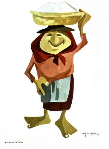 N.� 2 - Salineira - Edi��o da Comiss�o Municipal de Turismo de Aveiro - Col. Z� Penicheiro 1974 - Dimens�es: 10,4x15 cm - Col. HJCO.