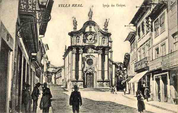 S/N - Villa Real-Igreja dos Cl�rigos - Edi��o da Imorensa Moderna, Villa Real - S/D - Dimens�es: 13,9x8,8 cm. - Col. Aur�lio Dinis Marta.