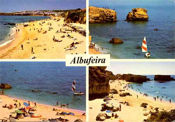 N� 1523 - Albufeira-Algarve - Edi��o FOTO-VISTA, Apartado 1, 8401 Lagoa Codex, Algarve, tel. (082) 57385 - S/D - Dimens�es: 14,6x10,2 cm. - Col. Gra�a Maia.