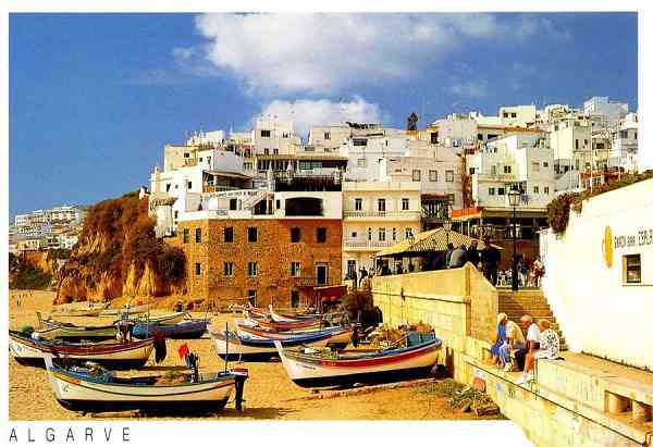 N.� 92303 - ALBUFEIRA-ALGARVE-PORTUGAL - Edi��o Vistal, 082-475109 - S/D - Dimens�es: 15x10,2 cm. - Col. Gra�a Maia