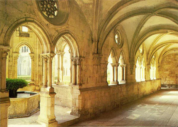 S/N - Galeria do Refeit�rio - Edi��o Mosteiro de Santa Maria de Alcoba�a, Portugal - S/D - Dimens�es: 14,8x10,5 cm. - Col. HJCO (1988).