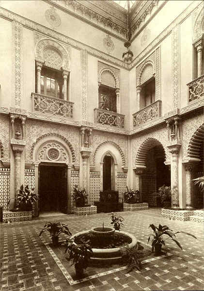S/N - Interior da Casa do Alentejo - 1918. P�tio �rabe - Edi��o G.C.E. Casa do Alentejo, 1999 - Dimens�es: 10,5x15 cm.