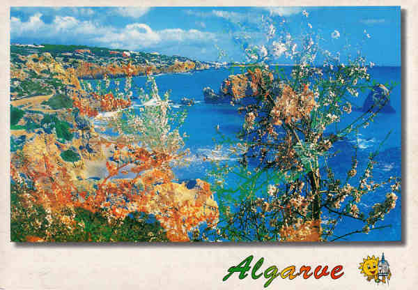 N.� 6966 - ALGARVE - Ed. Artes Gr�ficas - S/D - Dim. 15x10,5 cm - Col. M�rio Silva.