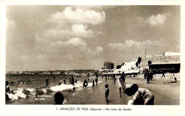 N� 1 - ARMA��O DE PERA. Praia - Edi��o CUST�DIO AUGUSTO CABRITA (cerca de 1960) , com carimbo de 1965 - Dim. 14,2x9 cm - Col. A. Monge da Silva