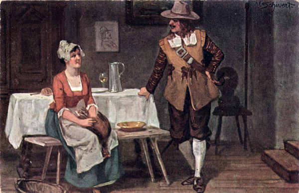 S�rie 463 - Desenho de V Schivert 1 - Edi��o H K & Co M, Marke Palette - Dim. 13,9x9,1 cm - Col. Am�lcar Monge da Silva (cerca de 1910)