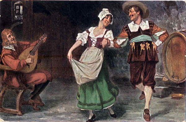 S�rie 463 - Desenho de V Schivert 1 - Edi��o H K & Co M, Marke Palette - Dim. 13,9x9,1 cm - Col. Am�lcar Monge da Silva (cerca de 1910)