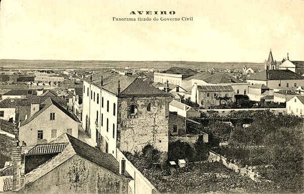 S/N - AVEIRO Panorama tirado do Governo Civil - Editor n�o indicado - S/D - Dimens�es: 14x9 cm. - Col. �nio Semedo
