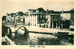 S/N - AVEIRO - Caes e ponte - Editor n�o indicado - S/D - Dimens�es: 13,9x9 cm - Col. �nio Semedo (circulado em 29/3/1911).