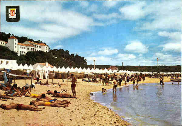 N.� 1005 - CALDAS DA RAINHA (Portugal)  Praia de Foz do Arelho - Edi��o LIFER Porto - S/D - Dimens�es: 14,9x10,4 cm. - Col. Gra�a Maia.