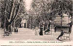 N.� 2122 - Portugal Caldas da Rainha Alameda central do Parque - Editor Alberto Malva (Editado em 1917) - Dimens�es: 9x14 cm. - Col. Miguel Chaby