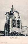N.� 521 - Portugal Caldas da Rainha Torre da Egreja Matriz - Editor Paulo Emidio Guedes e Saraiva (Editado em 1903) - Dimens�es: 9x14 cm. - Col. M. Chaby
