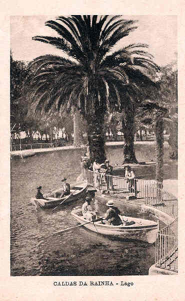 S/N - Portugal Caldas da Rainha Lago - Editor Alberto Malva (Editado em 1924) - Dimens�es: 14x9 cm. - Col. Miguel Chaby