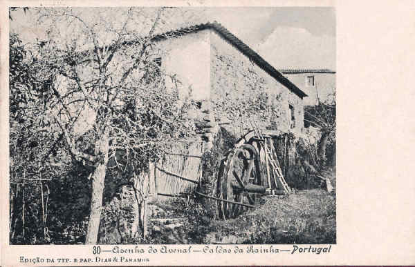 N.� 30 - Portugal_Caldas da Rainha Azenha do Avenal_Editor Dias e Paramos_Editado 1906_Dim 9x14 cm. - Col. M. Chaby