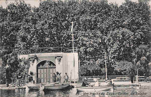 N.� 56 - Portugal_Caldas da Rainha - Um Trecho do Lago_Editor Dias e Paramos_Editado 1906_Dim 9x14 cm. - Col. M. Chaby