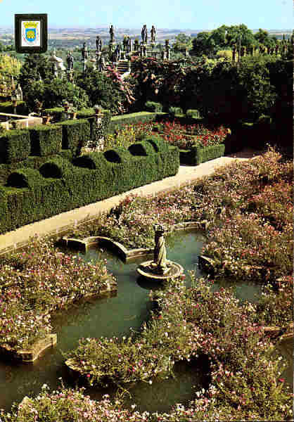 N.� 127 - CASTELO BRANCO (Portugal) Pa�o episcopal. Jardim Alagado - Edi��o LIFER, Porto - S/D - Dimens�es: 10,4x14,9 cm. - Col. Gra�a Maia.