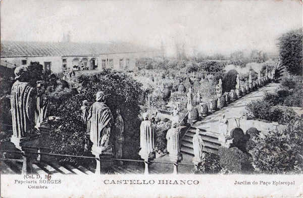 Colec��o D, N� 26 - Jardim do Pa�o Episcopal - Ed. Papelaria Borges, Coimbra - Dim. 138x90 mm - Col. A. Monge da Silva (cerca de 1912)