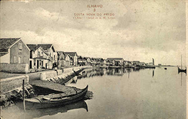 N� 003_ILHAVO COSTA NOVA DO PRADO-CLXII-Clich� de A. M. Lopes - Pap. e Typ. de Paulo Guedes &  Saraiva, Aurea, 80, PORTUGAL-LISBOA-SD-Dim.13,9x8,8cm.-Col.PauloNeves.
