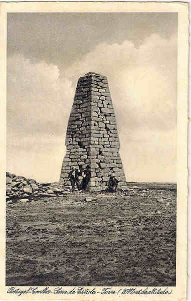 SN - Portugal. Covilh� - Serra da Estrela-Torre (2000 mt de altitude) - Edi��o da Comiss�o de Iniciativa da Covilh� - made in Germany - SD - Dim. 9x14 cm.  - Col. Jaime da Silva (Circulado em 1945).