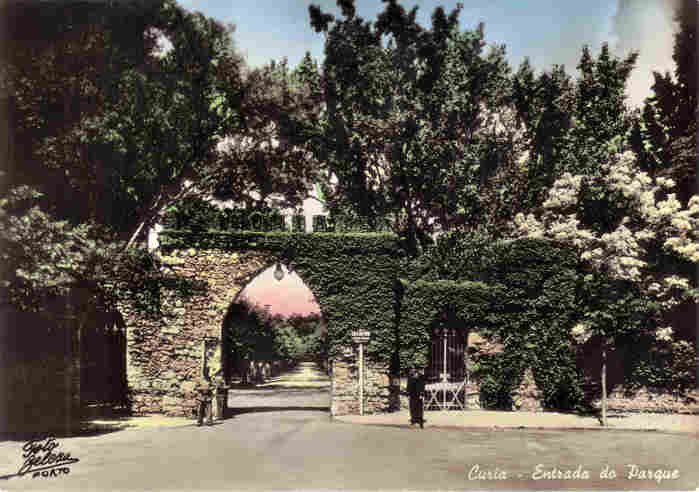 SN - Curia - Entrada do Parque - Ed. da Junta de Turismo da Curia - Dim. 14,7x10,3cm - Colec. A. Sim�es (247).