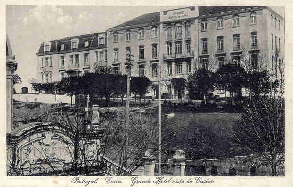 SN - Portugal. Curia. Grande Hotel visto do Casino - Ed. Bazar Soares, Porto - Foto Soares Leit�o - Dim. 14,0x9,0 cm - Col. A. Sim�es (359).