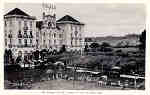 N� 155 - Portugal - CURIA. Campos de Tenis do Palace Hotel - Ed. Alexandre d'Almeida, Lisboa - Dim. 13.7x8,8 cm - Col. A. Sim�es (206).