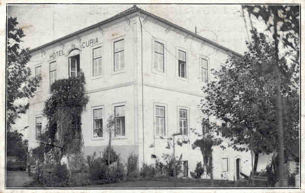 SN - Curia - Hotel da Curia - EDI��O DO BAZAR DA CURIA - Dim. 14,0x9,3 cm - Circ.7-1917 - Col. A. Sim�es (005).