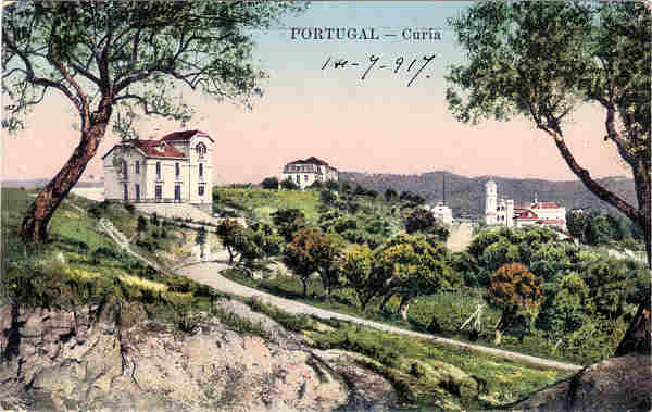 SN - PORTUGAL - Curia - Editor n�o indicado - Dim.13,8x8,7 cm - Circ. 7-1917 - Col. A. Sim�es (035)