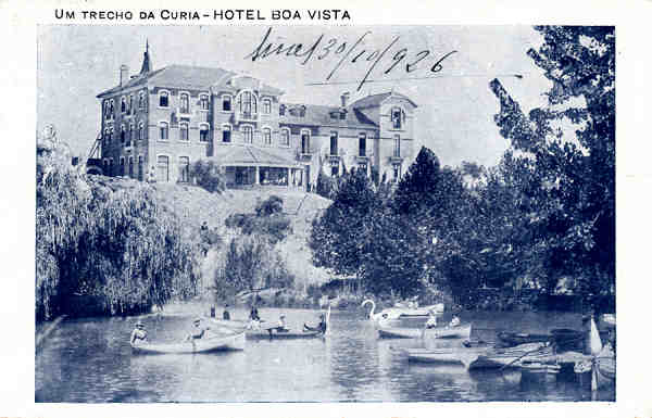 SN - UM TRECHO DA CURIA - HOTEL BOA VISTA - Editor n�o indicado - Dim. 13,1x8,9 cm - Circ. 10-1926 - Col. A. Sim�es (073)