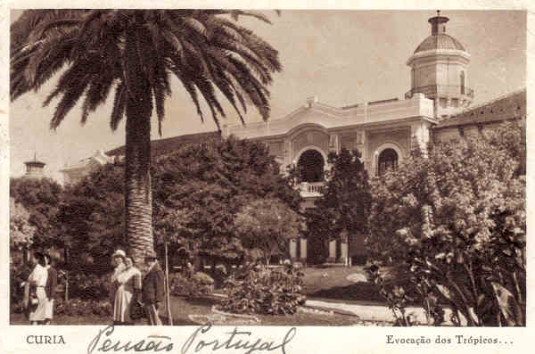 SN - CURIA Evocacao dos Tropicos... - Ed. Casa dos Bordados e Crochets da s Ilhas Eduardo F. Neves-Dim 14,4x8,7 cm - Circ. 8-1947 - Col. A. Sim�es (180-1).